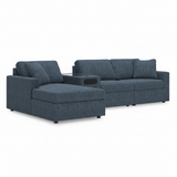 Modmax 4-Piece Sectional with Chaise and Audio Console