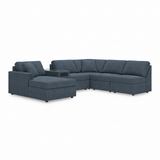 Modmax 6-Piece Sectional with Chaise and Audio Console