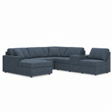 Modmax 6-Piece Sectional with Chaise and Audio Console