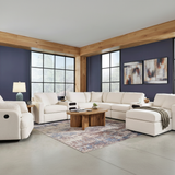 Modmax 6-Piece Sectional with Storage Chaise and Storage Console