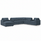 Modmax 8-Piece Sectional with Chaise and Storage Consoles