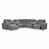 Modmax II 7-Piece Power Reclining Sectional with Audio Consoles