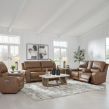 Silverbrooke 5-Piece Reclining Sectional with Double Chaise and Storage Consoles