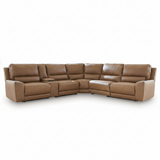 Silverbrooke 6-Piece Reclining Sectional with Storage Console