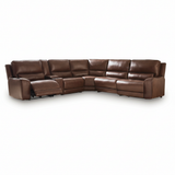 Silverbrooke 6-Piece Reclining Sectional with Storage Console