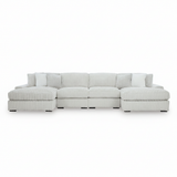 Stupendous 4-Piece Sectional with Double Chaise