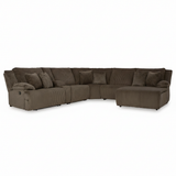 Top Tier 6-Piece Reclining Sectional with Chaise