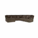 Top Tier 6-Piece Reclining Sectional with Chaise