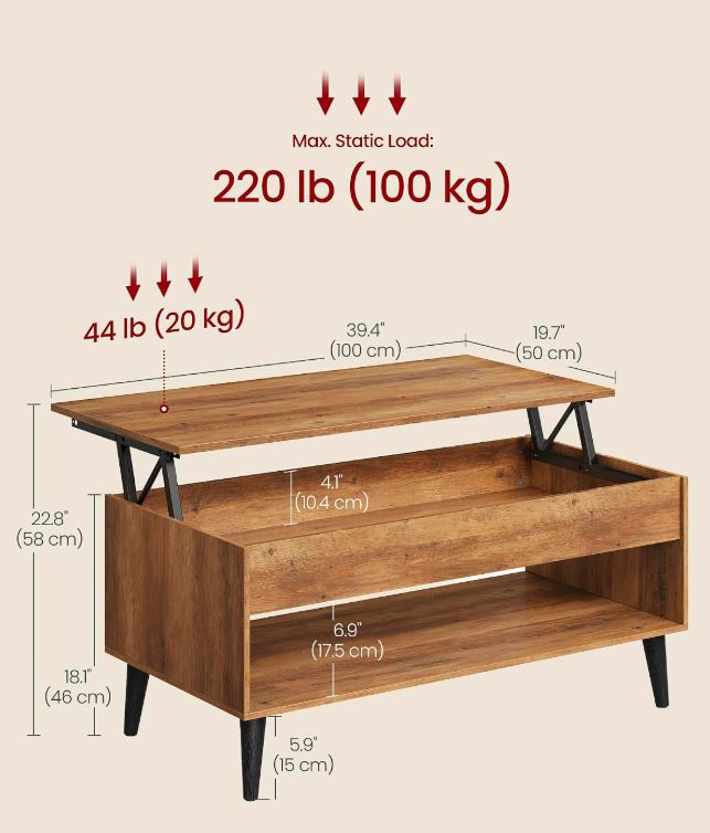 Lift Top Coffee Table