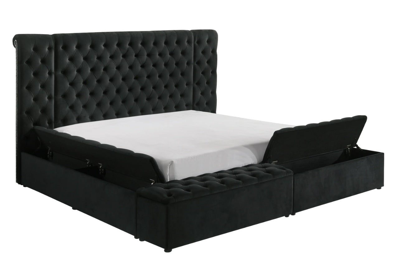 Liliana Black Queen Bed