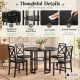 Louis Dinning Set w/4 Chairs