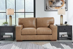Lombardia Leather Loveseat