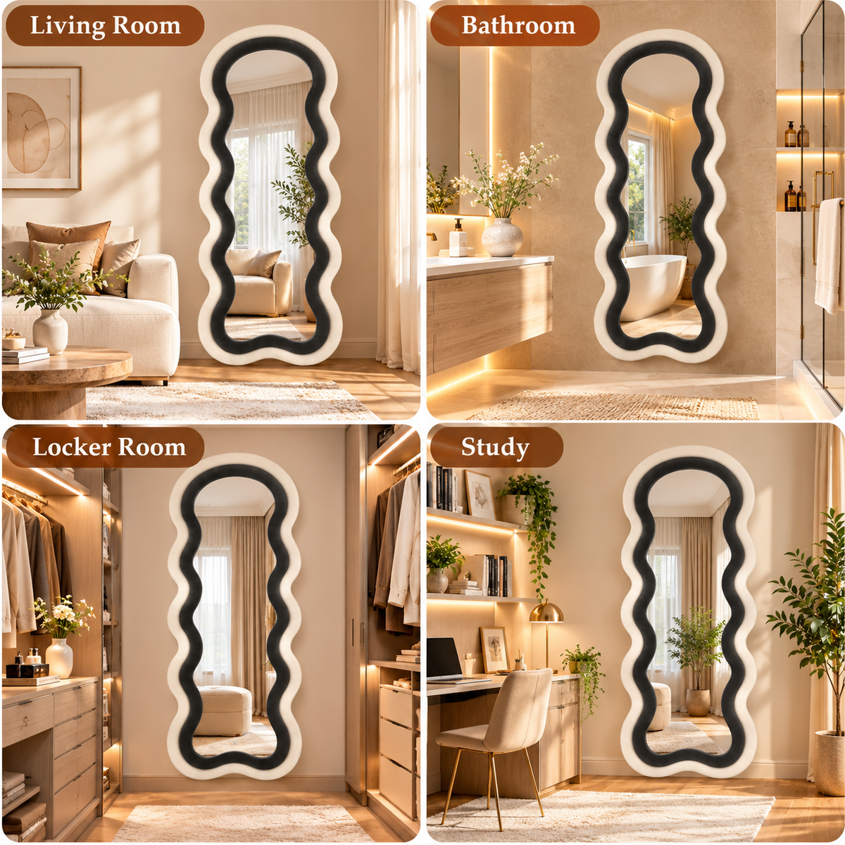 Kelly Wavy Full Length Mirror