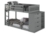 Moby Twin/ Twin Bunk Bed with 4 Drawer Dresser & Shelves