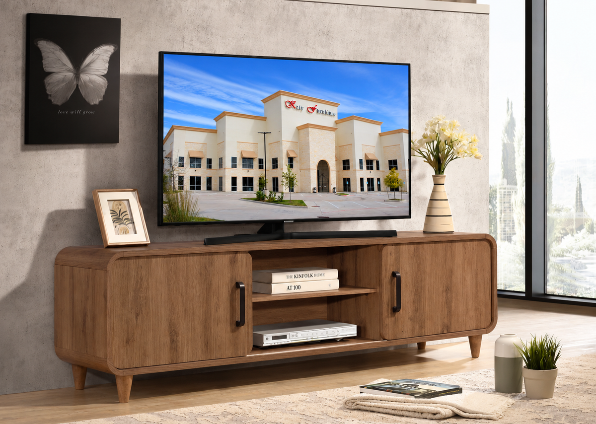 Nyomi Tv Stand - Light Brown