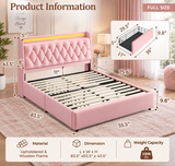 Bella Blush LED Storage Bed