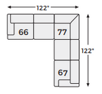 3 pc Sectional