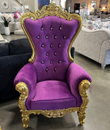 Purple Princess Throne Chair - Purple