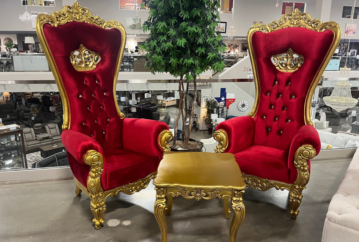 Princess Throne Chair - Red