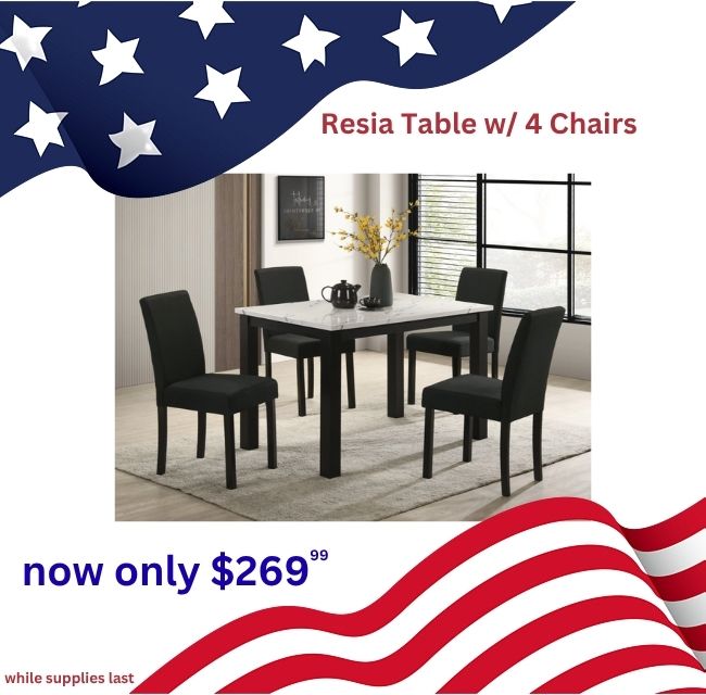 Resia Table w/ 4 Chairs