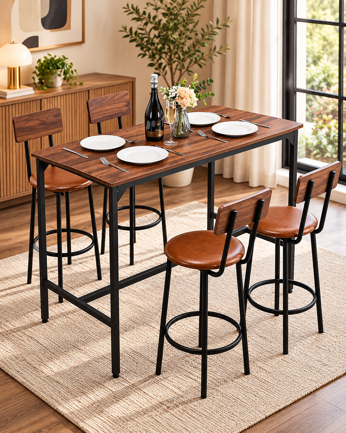 Steve Bar Table and Chairs Set