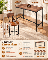 Steve Bar Table and Chairs Set