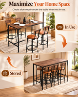Steve Bar Table and Chairs Set