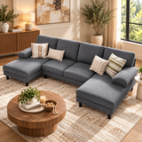 Suriel Corduroy Sectional – Grey