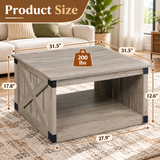 Havenbrook Farmhouse Square Coffee Table