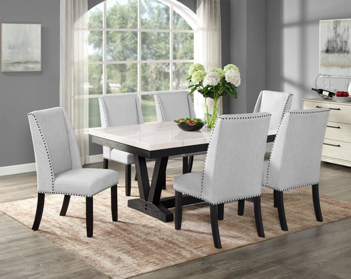 Varley Table w/ 4 Winged Chairs