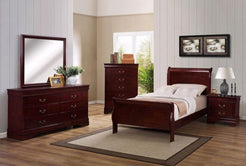 Philip Cherry Twin Bedroom Set