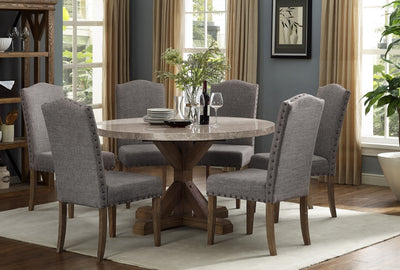 Amanda Round Regular Height Table w/4 chairs - Katy Furniture