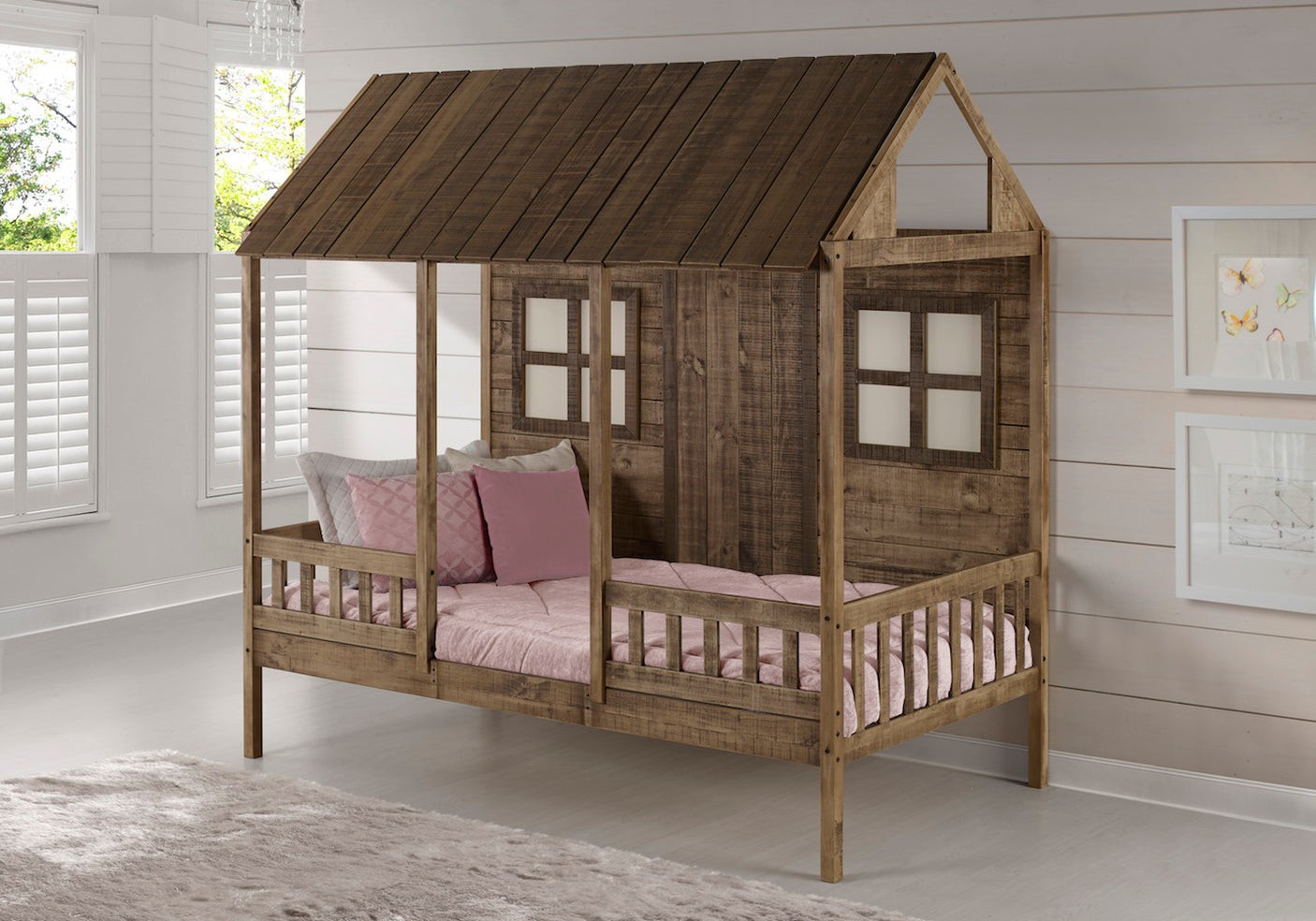 Log Cabin Twin Bed