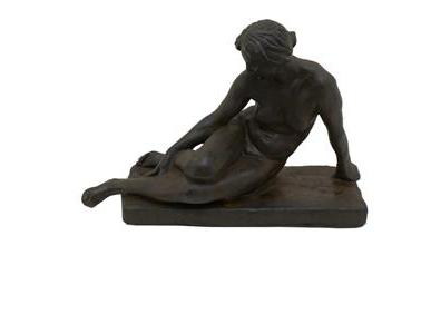 Resing Sitting Figurine - Katy Furniture