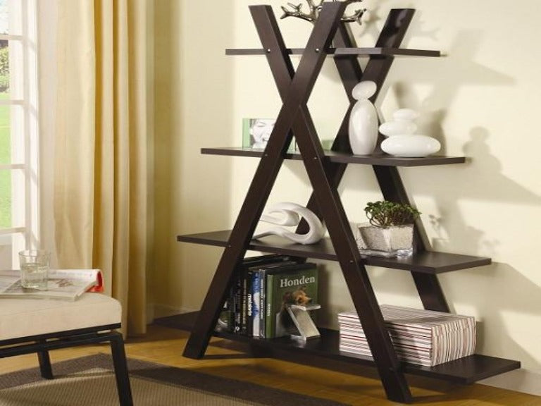 X Bookcase - Katy Furniture