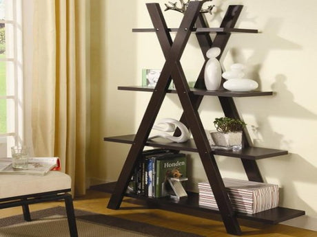 X Bookcase - Katy Furniture