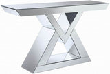 Triangle Mirror Base Console Table