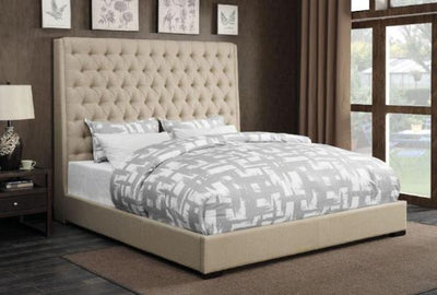 Camille Tan Queen Bed - Katy Furniture
