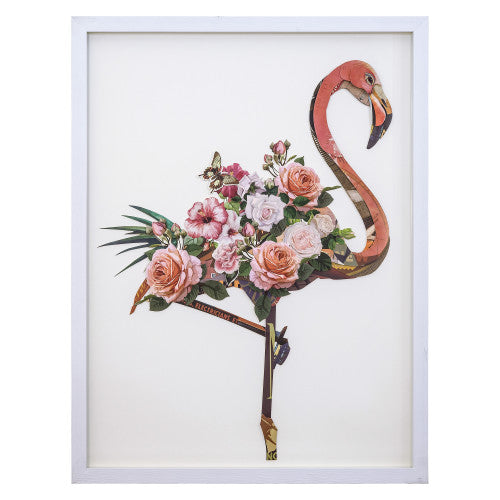 Floral Flamingo I Wall Art