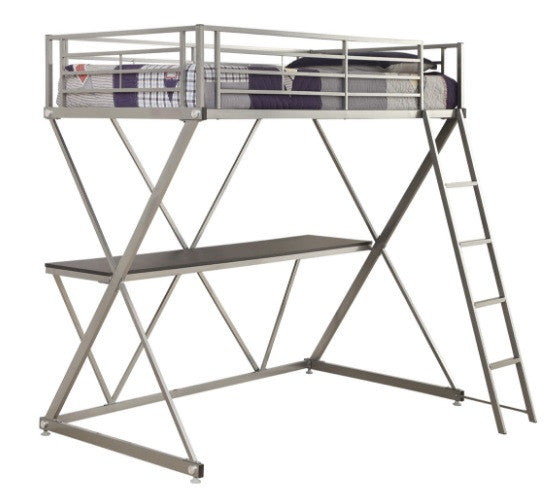 Twin Loftbed with Workstation - Katy Furniture