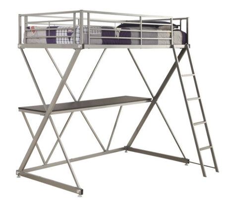 Twin Loftbed with Workstation - Katy Furniture