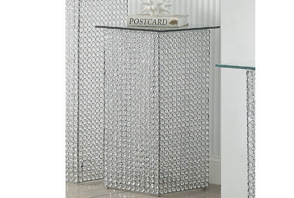 Crystal Pedestal Table