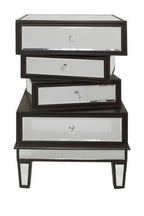 Mirrored Accent Table with Drawers - Katy Furniture