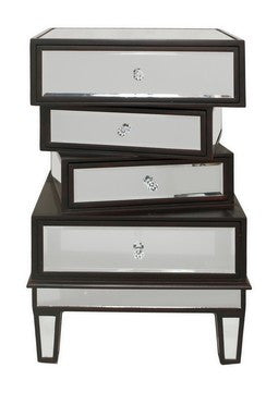 Mirrored Accent Table with Drawers - Katy Furniture