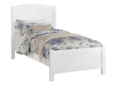 Helene White Twin Bed - Katy Furniture