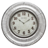 Munich in Silver Patina Wall Clock