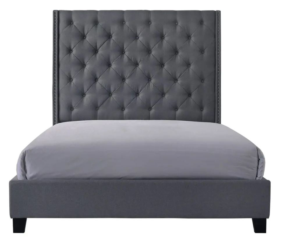 Chantilly King Bed Grey Katy Furniture