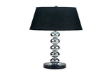 Table Lamp Silver & Black