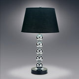 Table Lamp Sliver & Black - Katy Furniture