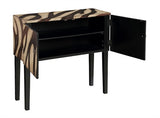 Mahli Dark Brown And Beige Accent Cabinet - Katy Furniture